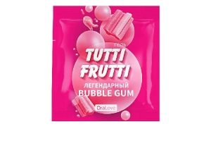 Интимный гель TUTTI-FRUTTI BUBBLE GUM 4 г арт. LB-30021t