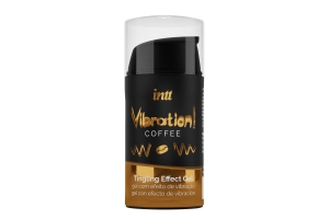 Intt Vibration Coffee - Жидкий интимный гель с эффектом вибрации Кофе, 15 мл