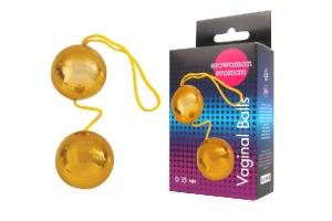 Шарики вагинальные BALLS золотые D 35 мм, вес 50 г арт. EE-10097 Z