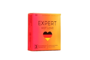 ПРЕЗЕРВАТИВЫ EXPERT HOT LOVE № 3 (С РАЗОГРЕВАЮЩИМ ЭФФЕКТОМ), 3 штуки