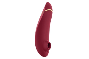 Womanizer Premium 2 - Бесконтактный клиторальный стимулятор с функцией автопилота, 15.5х5 см (бордовый)