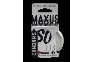 Презервативы MAXUS 003 №3 в железном кейсе, экстремально тонкие, 3 шт
