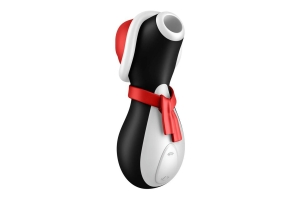 Satisfyer Пингвин Новогодний - вакуумно-волновой стимулятор клитора, 10.8 см