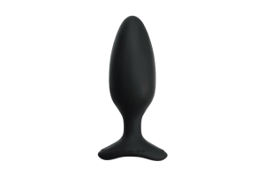 Черная анальная втулка LOVENSE Hush 2 (M) - 13,5 см.
