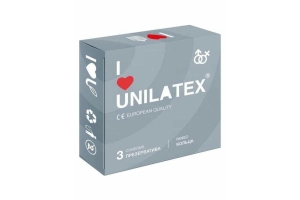 Презервативы с рёбрами Unilatex Ribbed - 3 шт.