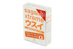 Sagami Xtreme - Презервативы ультратонкие, 3 шт