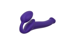 Strap-On-Me Semi-Realistic Bendable Violet M - Безремневой страпон, 15,6 см (фиолетовый)