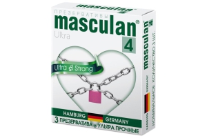 Masculan Ultra Strong Type 4 - Ультра прочные презервативы (3 шт)