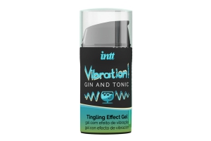 Intt Vibration Gin&Tonic - Жидкий интимный гель с эффектом вибрации , 15 мл