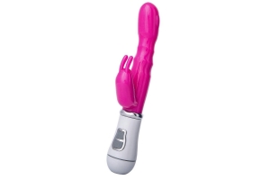 ToyFa A-toys - вибратор с клиторальным стимулятором, 20х2.7 см (розовый)