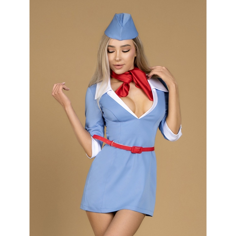 Костюм сексуальной стюардессы, размер S/M, Le Frivole 06711 S/M