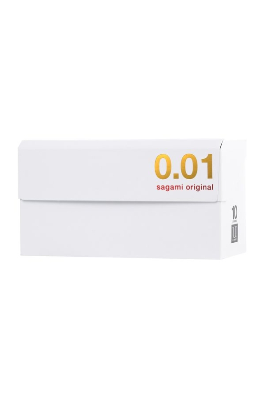 Презервативы Sagami, original 0.01, полиуретан, 17 см, 5,5 см, 1 шт.