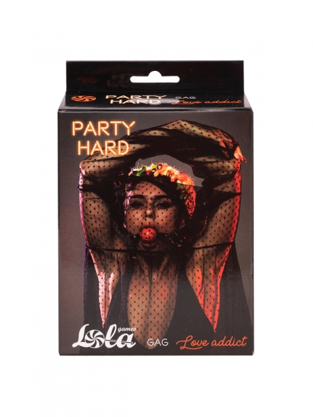 Кляп Party Hard Love Addict Red 1146-02lola