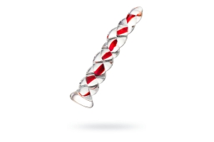 Sexus Glass - Нереалистичный фаллоимитатор, 18х3 см (красный)