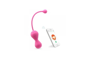 Magic Kegel Master 2 - Вагинальные шарики с управлением через приложение, 20,5 см (розовый)