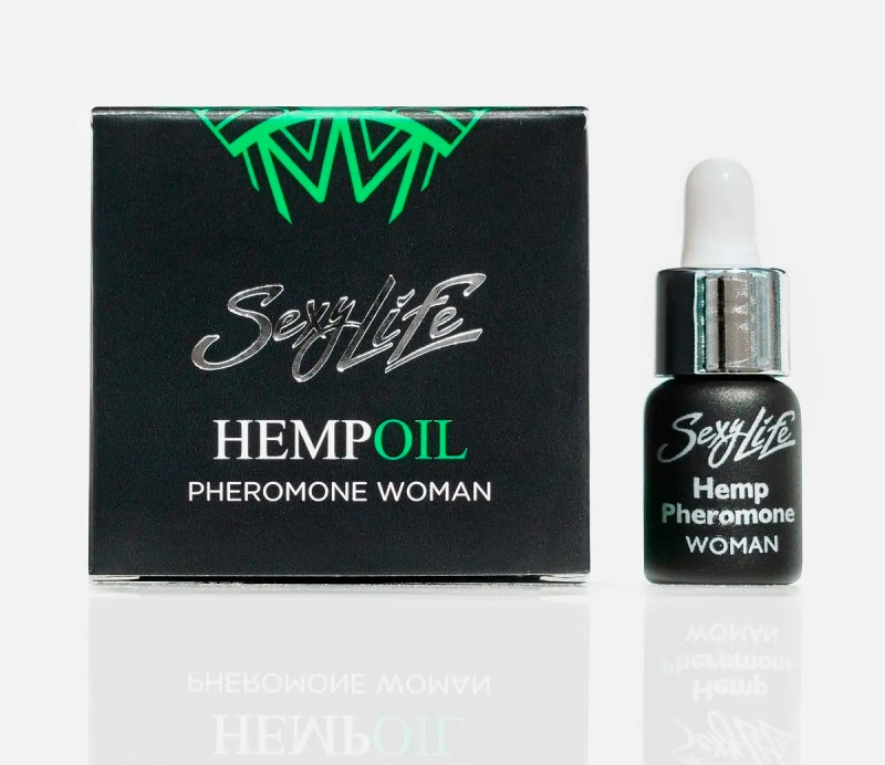 Концентрат феромонов с ароматом конопли для женщин Sexy Life HempOil Pheromone 5 мл 