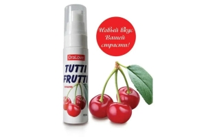 Гель-смазка Tutti-frutti с вишнёвым вкусом - 30 гр.