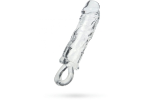 XLover Increase Plus - Прозрачная насадка с петлёй для фиксации, 14х2 см