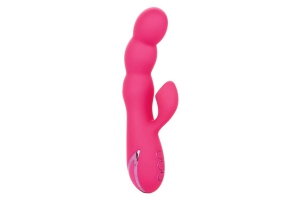 California Exotic Novelties OCEANSIDE ORGASM - Вибромассажер-кролик с вакуумной стимуляцией клитора, 12х3,25 см (розовый)