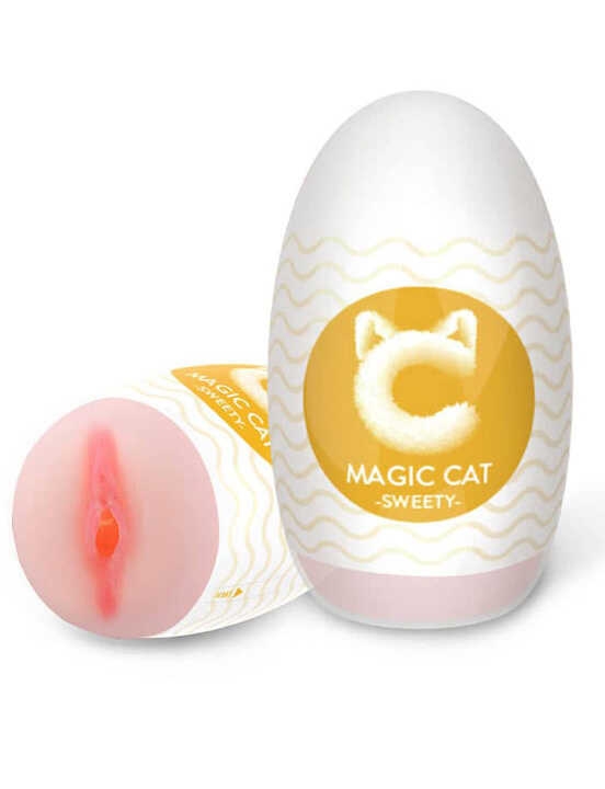 Мастурбатор яйцо Magic Cat Sweety, оранжевый, 62x106 мм