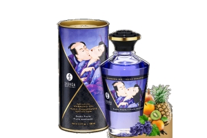 Ароматизированное массажное масло с афродизиаком Shunga - Warming Oil 100 мл (экзотические фрукты)
