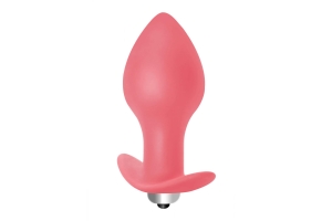 Lola Games First time Bulb Anal Plug - Анальная пробка со съемной вибропулей, 10х3.8 см (розовый)