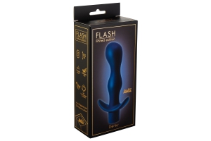 Lola Games Flash Derby - Анальная пробка с вибрацией, 13,5 см (синий)