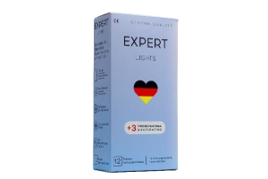 ПРЕЗЕРВАТИВЫ EXPERT LIGHTS № 12+3 (УЛЬТРАТОНКИЕ), 12+3 штуки