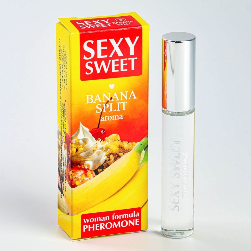 Парфюмированное средство для тела "SEXY SWEET BANANA SPLIT" с феромонами, 10 мл