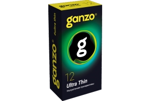 Презервативы Ganzo Ultra thin, ультратонкие, латекс, 18 см, 12 шт