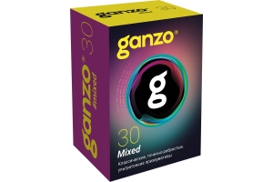 Презервативы Ganzo Mixed, микс-набор, латекс, 18 см, 30 шт