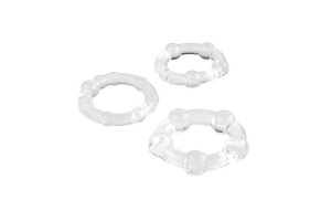 A-toys - Набор прозрачных эрекционных колец (3 шт)