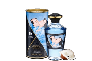 Ароматизированное массажное масло с афродизиаком Shunga - Warming Oil, 100 мл (кокос)