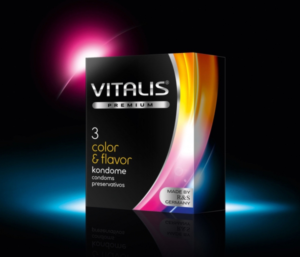 Презервативы VITALIS premium №3 Color & flavor 3253VP