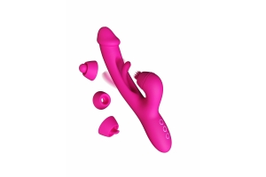 Розовый вибратор-кролик G Spot Ultra - 26,5 см.