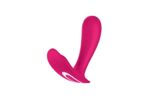Satisfyer Top Secret бесшумный вибромассажер для ношения и стимуляции точки G, 11х3 см (розовый)