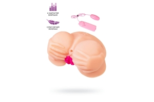 TOYFA Juicy Pussy Nicole - Мастурбатор реалистичный с вибрацией, 19 см (телесный)