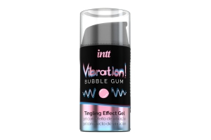 Intt Vibration Bubble Gum - Жидкий интимный гель с эффектом вибрации Жевательная резинка, 15 мл