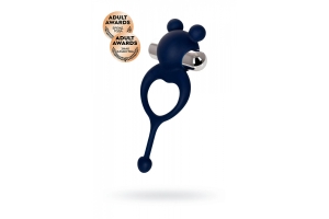 Виброкольцо с хвостиком Mickey силикон синий 12,5 см 782020