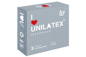Unilatex Dotted - Презервативы рельефные, 3 шт