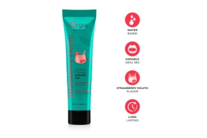 Съедобный интимный гель Orgie Lube Tube Cocktail Strawberry Mojito, 100 мл
