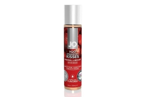 Лубрикант с ароматом клубники JO Flavored Strawberry Kiss - 30 мл.
