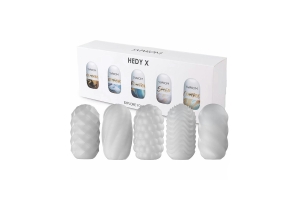 Hedy X5 Mixed - Набор из 5 мастурбаторов, 9 см (белый)
