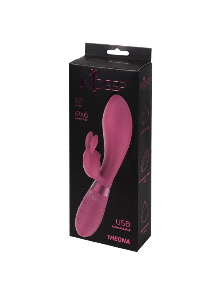 Перезаряжаемый вибратор Indeep Theona Magenta 7702-06indeep