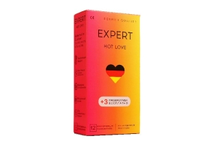 ПРЕЗЕРВАТИВЫ EXPERT HOT LOVE № 12+3 (С РАЗОГРЕВАЮЩИМ ЭФФЕКТОМ), 12+3 штуки