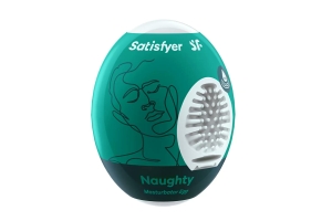Satisfyer Egg Single Naughty - Инновационный влажный мастурбатор-яйцо, 7х5.5 см