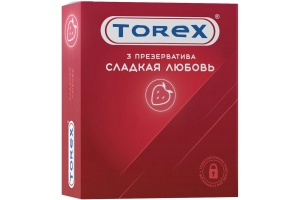 Torex Сладкая любовь - Ароматные презервативы, клубника (3 шт)