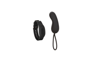 Компактный вибромассажер с управлением при помощи браслета Wristband Remote Curve