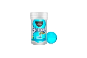 Лубрикант HOT BALL PLUS на масляной основе в виде двух шариков с охлаждающим эффектом
