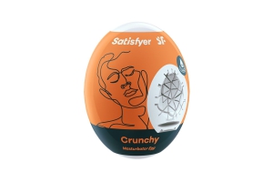 Satisfyer Egg Single Crunchy - Инновационный влажный мастурбатор-яйцо, 7х5.5 см